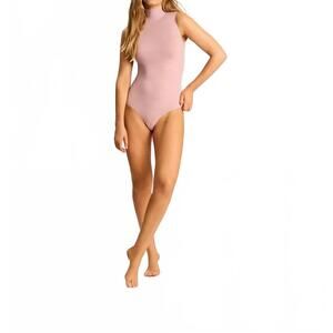 NEW COMMANDO ballet body mock neck sleeveless bodysuit in mauve